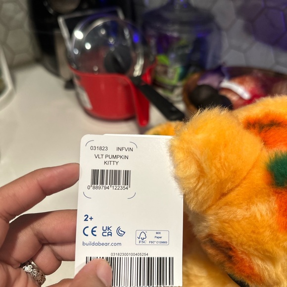 Build-a-bear vault collection pumpkin kitty teddy bear 2024 - Picture 2 of 2